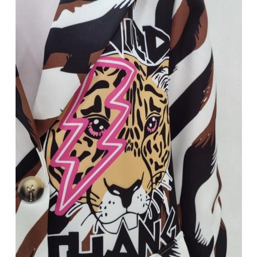 Blazer estampado animal cebra  [2]