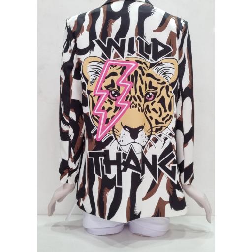 Blazer estampado animal cebra  [1]