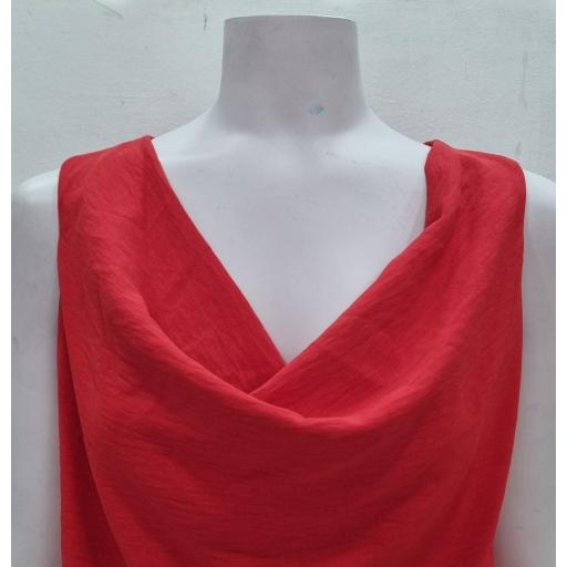 Blusa escote cascada rojo [0]