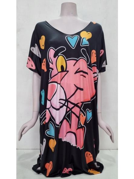 Vestido pantera rosa TALLA GRANDE