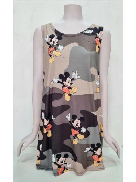Vestido sin mangas mickey camuflaje