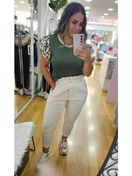 Pantalón mom fit beige [0]