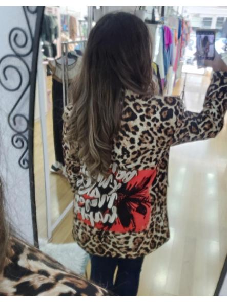 Blazer animal print con dibujos [3]