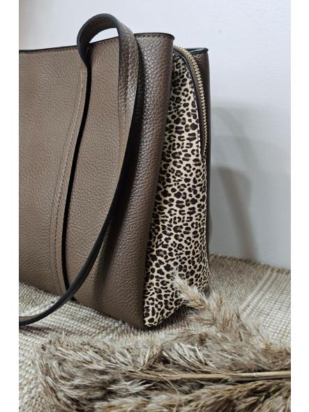 Bolso efecto piel shopper animal print  [1]