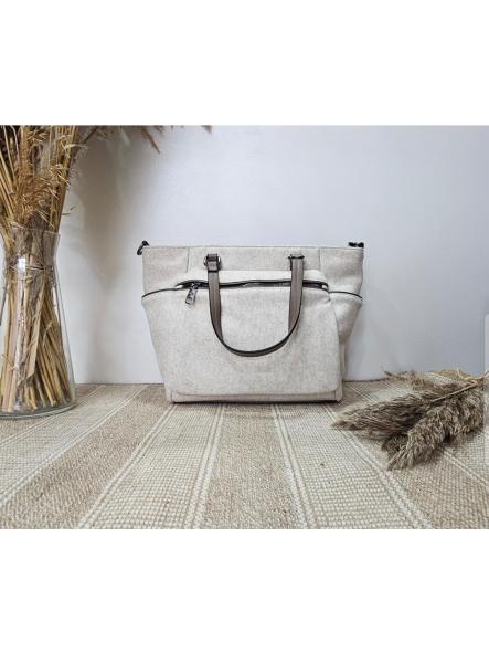 Bolso tipo tote paño beige [1]