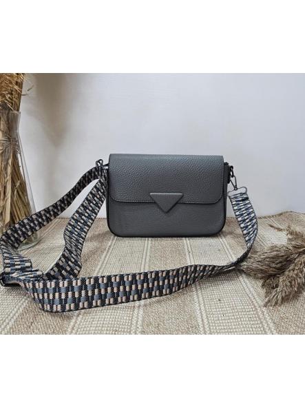 Bolso tipo crossbody gris [1]