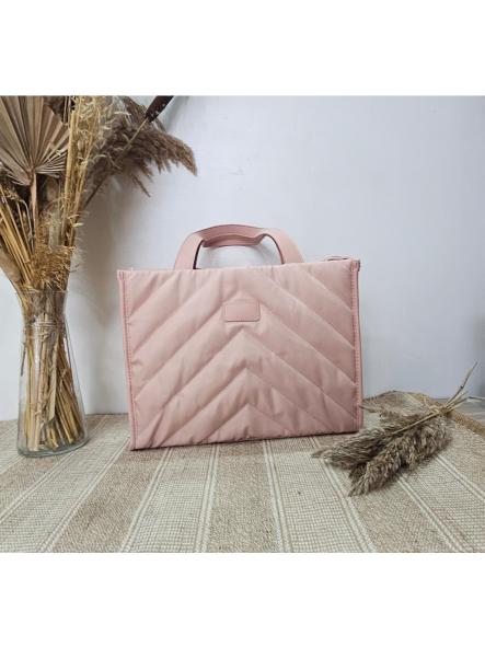 Bolso nylon cuadrado rosa [1]