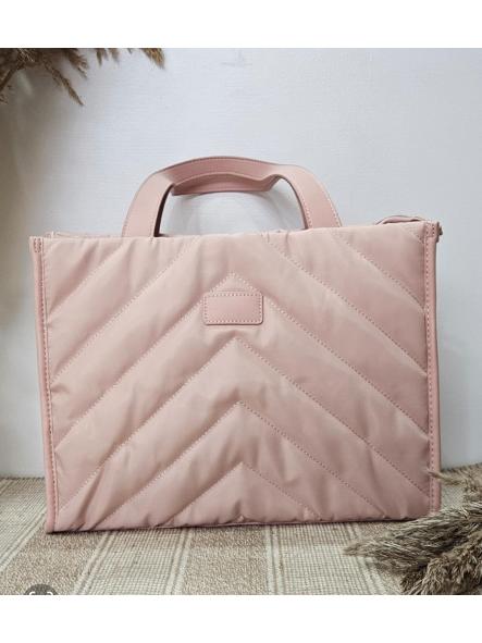 Bolso nylon cuadrado rosa