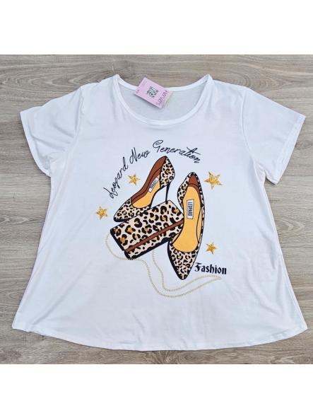 Camiseta tacones animal print TALLA GRANDE [0]