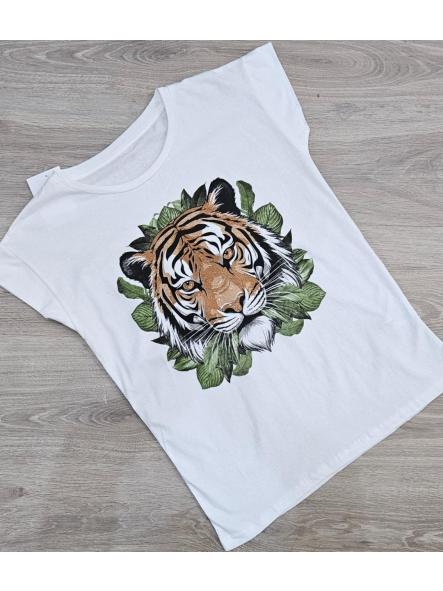 Camiseta tigre kaki