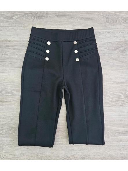 Pantalón efecto hípica negro