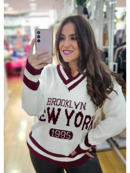 Jersey brooklyn blanco