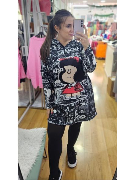 Vestido malfalda tipo sudadera TALLA GRANDE