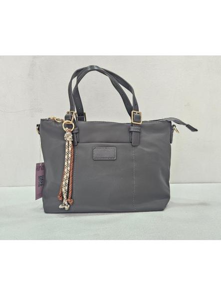 Bolso nylon tote gris