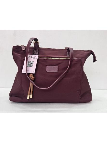 Bolso nylon tote burdeos grande