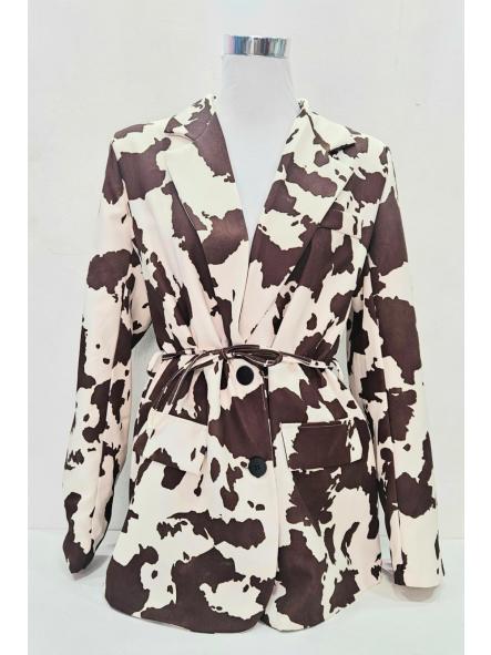 Blazer estampado vaca camel [0]