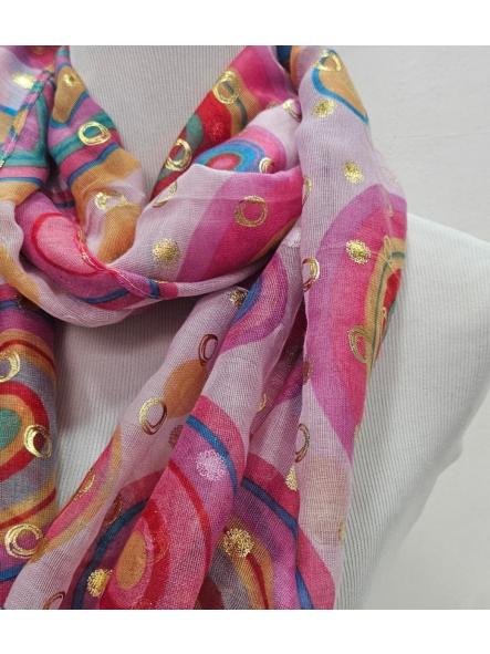 Pañuelo estampado cincurlos fucsia [0]