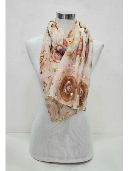 Pañuelo estampado círculos marrones [1]