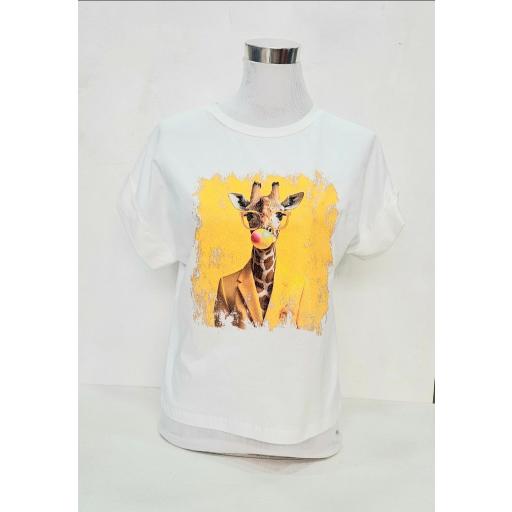 Camiseta jirafa