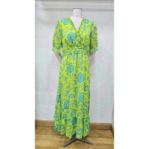 Vestido flores flúor lima