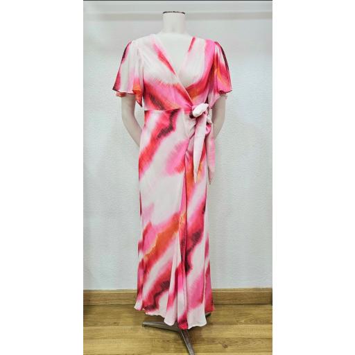 Vestido cruzado rosas [0]