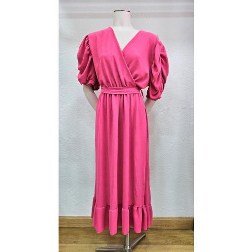 Vestido largo fucsia TALLA GRANDE [1]