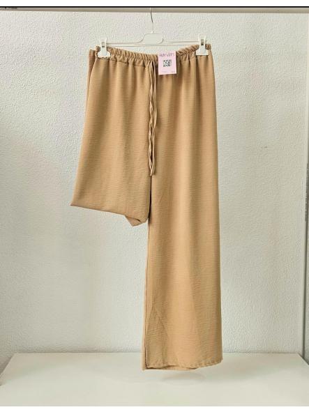 Pantalón fluido tostado [0]