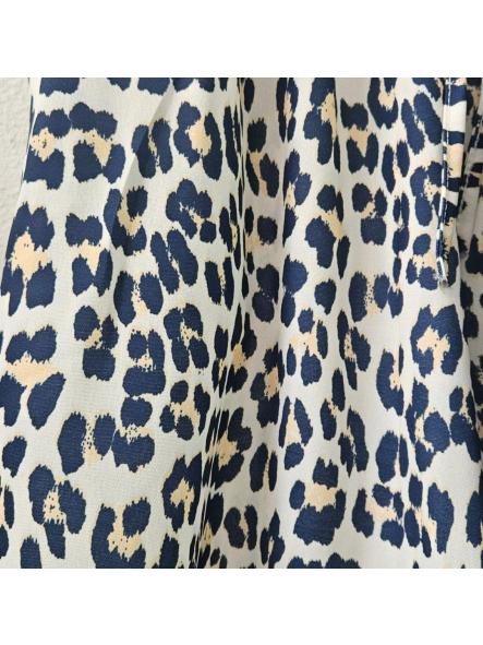 Bermudas fluidas animal print marino [2]