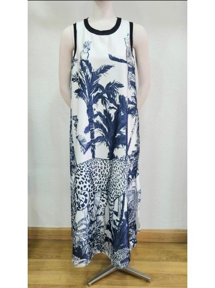 Vestido satén animales marino [0]