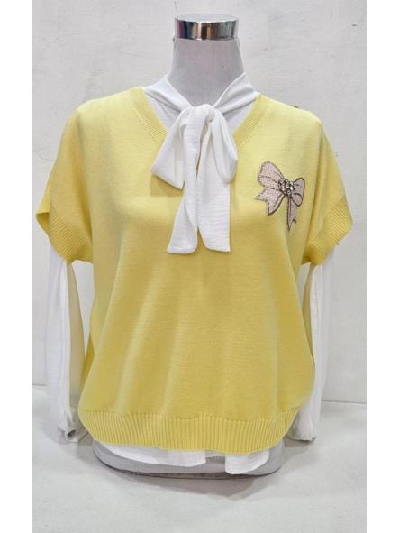 Chaleco punto amarillo lazo [1]