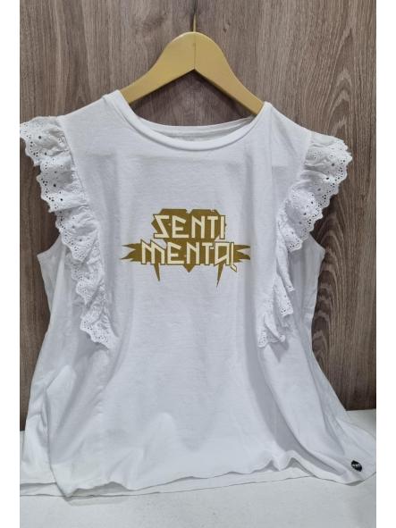 Camiseta SENTI-MENTAL blanca 