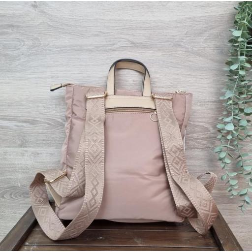 Mochila nylon beige [1]