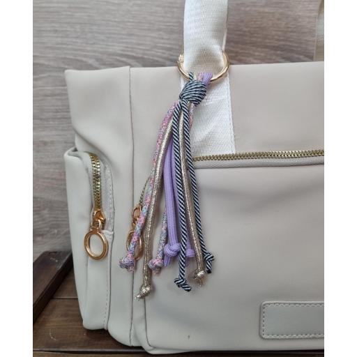 Bolso tote bag blanco roto nylon [2]