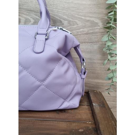 Bolso lila efecto piel [1]