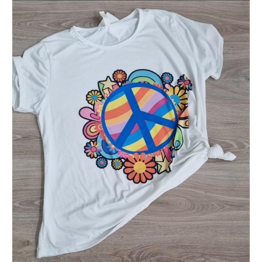 Camiseta hippie