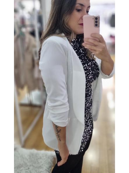 Blazer básico blanco