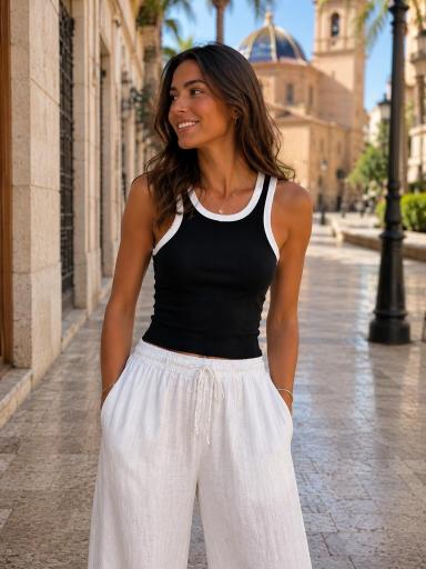 Top básico mujer cómodo para looks casuales [3]