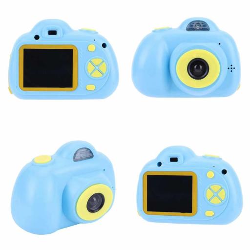 Cámara digital infantil azul para niños con funciones de fotografía [1]