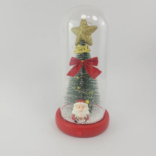 Cúpula de Cristal Navideña: Árbol de Navidad con Estrella Brillante barata [2]