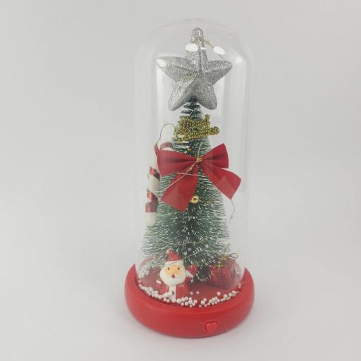 Cúpula de Cristal Navideña: Árbol de Navidad con Estrella Brillante mejor precio