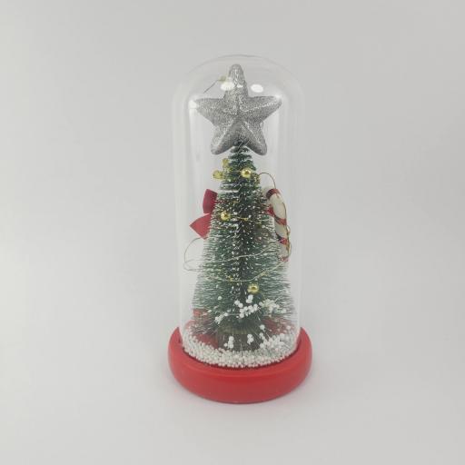 Decoración Mágica: Cúpula de Cristal con Luces LED para Navidad amazon [1]
