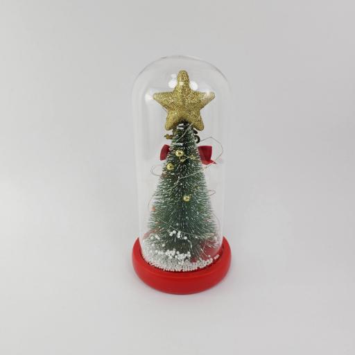 Decoración Mágica: Cúpula de Cristal con Luces LED para Navidad mejor precio [1]
