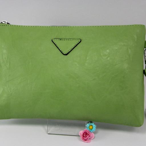 bolso bandolera de mano verde mujer barato [1]