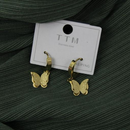 pendientes mariposa dorada en tendencia [2]
