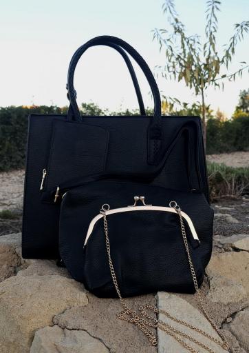 bolso negro mujer