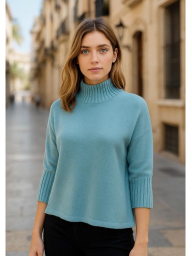 jersey de punto media manga barato