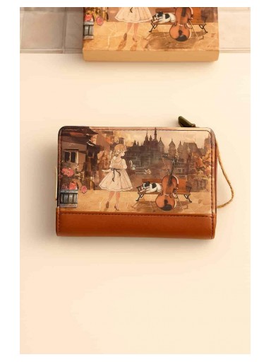 monedero pequeño sweet candy marron