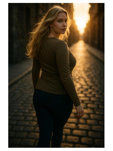 camisa ajustada de mujer cuello pico [1]