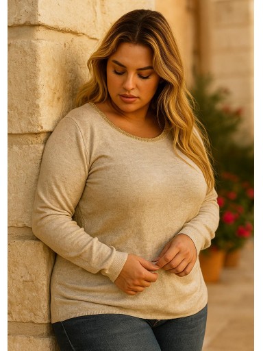 jersey fino de mujer talla grande