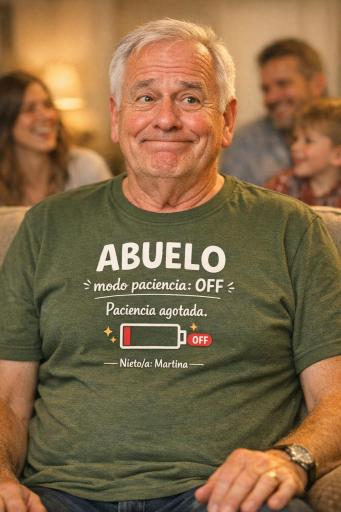 camiseta abuelo modo paciencia off paciencia agotada regalo dia del padre